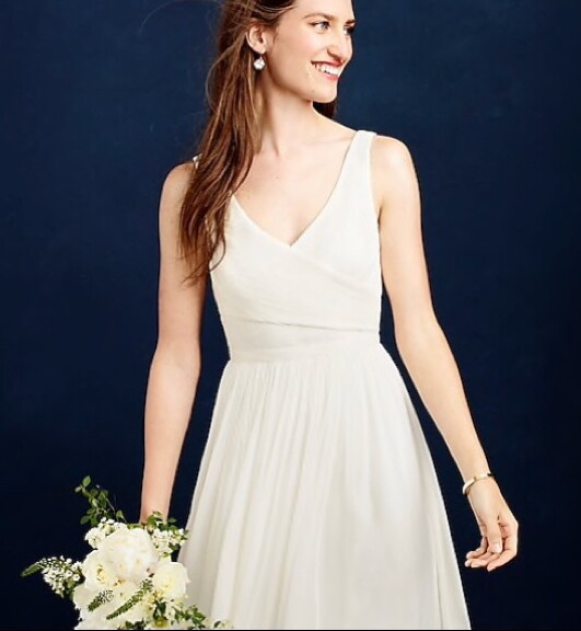 NEW J Crew Champagne Heidi Dress Silk Chiffon Bridesmaid Wedding Homecoming Sz 2 NEW J Crew Champagne Heidi Dress Silk Chiffon Bridesmaid Wedding Homecoming Sz 2