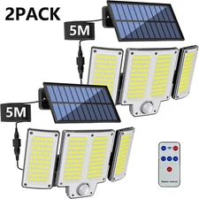 1200000lm LED Solar Street Light Security Flood Lamp Motion Sensor Outdoor Wall