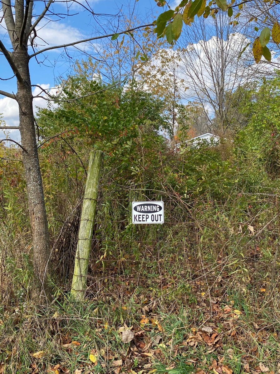 Heavy-Duty 'Warning Keep Out' Sign – Aluminum, Weatherproof, Easy To Read 5 thumbnail image