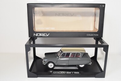 A62 1:18 NOREV 181534 AMC019066 CITROEN DS19 AMI6 AMI 6 GREY MIB