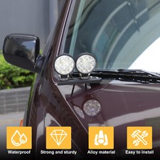 Carbon Steel Horn Style Hood Light Bracket Holder For Honda Pilot 2003-2008