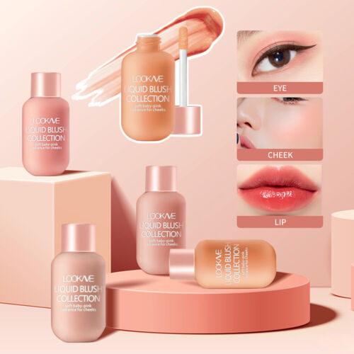 Fard Viso Liquido Beauty Glazed Cheek Blush Matte Velvet Facial Contour + - Picture 3 of 16