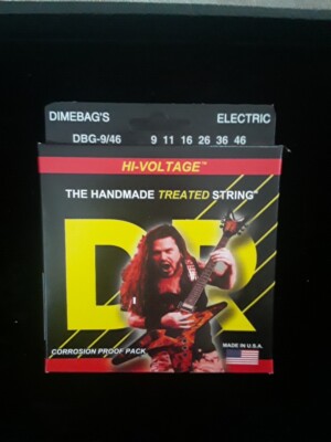 DR ELECTRIC GUITAR STRINGS DIMEBAGS HI-VOLTAGE .09 THRU 46 NICKEL USA