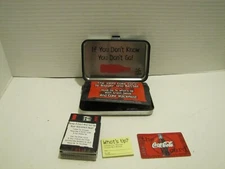 1999 COKE COCA COLA CARDS W/TIN 1YDKYDG CLASSICAL IF YOU DON'T KNOW RARE