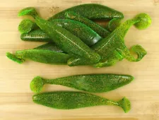 (10) Luck-E-Strike Shad Minnow Swimbait 6" Green Gold Bulk Lot Brand New