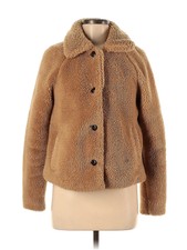 Only Women Brown Faux Fur Jacket S