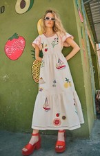 Hunter Bell  Summer Embroidery Marley Dress Size US 10