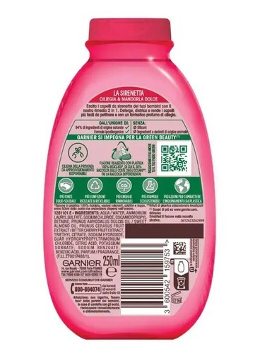 6x Garnier Bambini Conditioner und Shampoo Kirsche und Süße Mandel 250ml - Bild 2 von 2