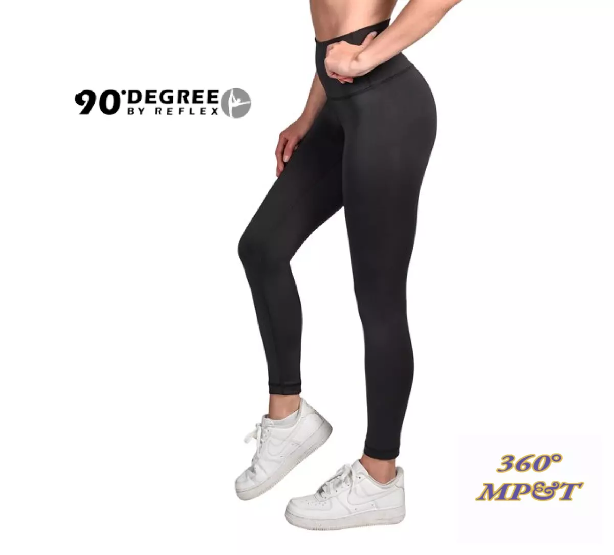 90 Degree By Reflex Superflex High Rise Ankle Leggings Women's Confortable  L NEW