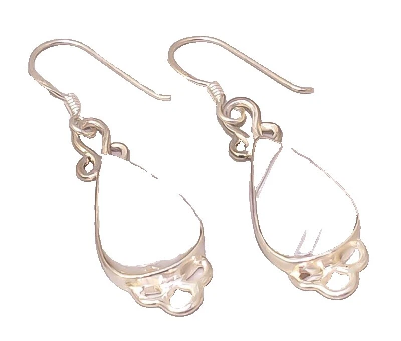 Agate Silver Plated Hoop Fashion Earrings