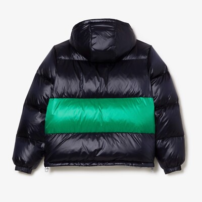 LACOSTE フード付きジャケット US M グレー/グリーン/ブラック LACOSTE フード付きジャケット US M グレー/グリーン/ブラック LACOSTE