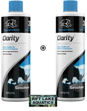 SEACHEM CLARITY 325 mL Freshwater/Marine Clear Remove Cloudy Aquarium Water  2X