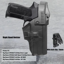 Police Duty Holster Fit SIG SP2022 Holster Sig Sauer SP2022 Level 3 Full Size