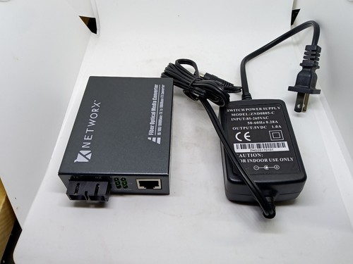 Networx Gigabit Fiber Media Converter - 1000Base-LX, SC Singlemode, 20km, 1310nm - Picture 4 of 10