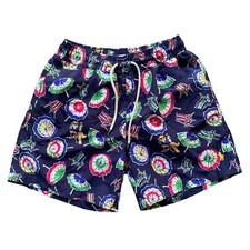 Polo Ralph Lauren Beach Umbrella Polo Bear Lined Swim Trunks Shorts Mens Size S