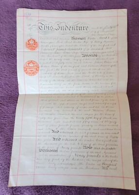 1919 Indenture Mrs R. Marks to Mr E. J. Samuels Re: 18 Joshua Street, Poplar