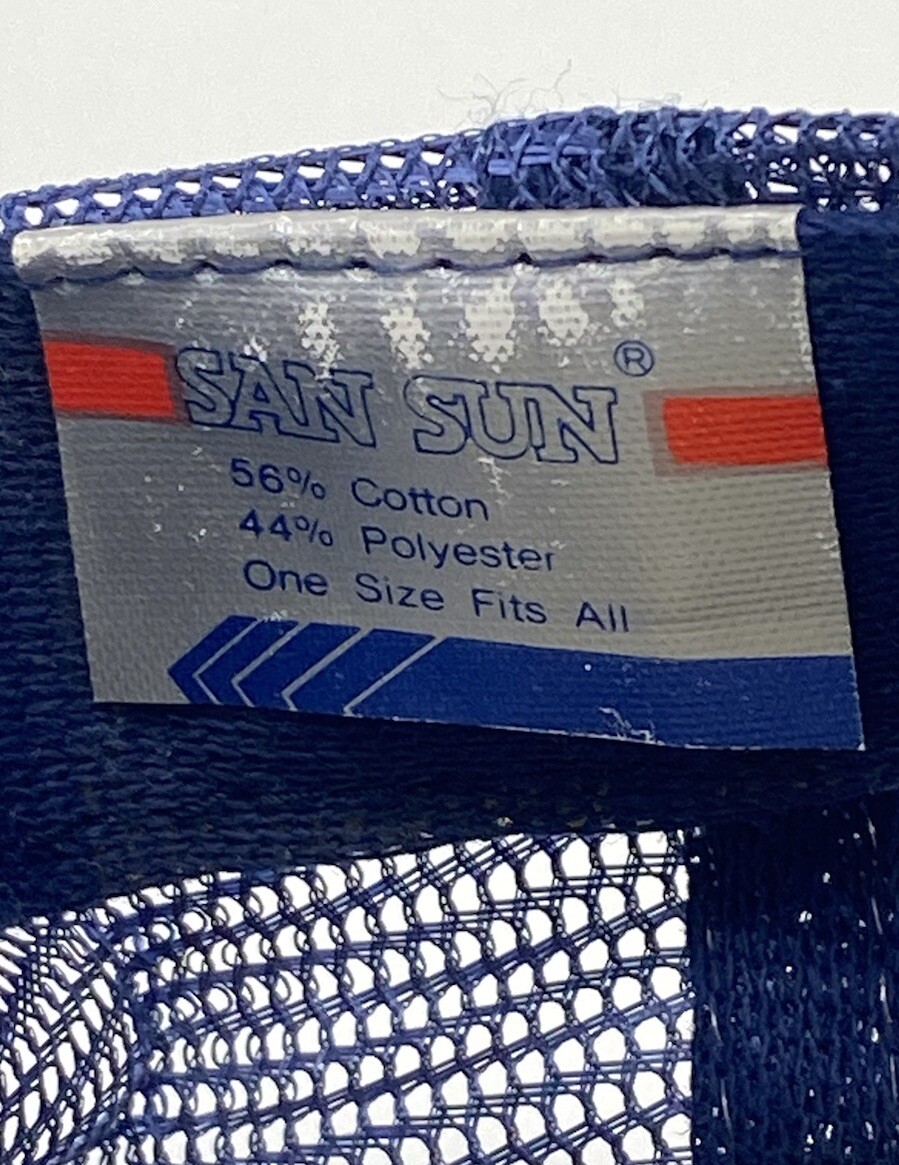 Falk Spell Out Script Patch Snapnack Trucker Blue… - image 6