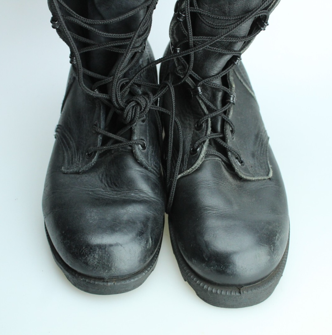 Vintage RO-SEARCH Black Leather US Army Boots Men's 5 XW - Women's