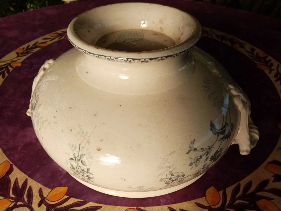 Bas de Soupière Terre de Fer Hte Boulenger et Cie Choisy le Roi Modèle Roscoff - Photo 2/4