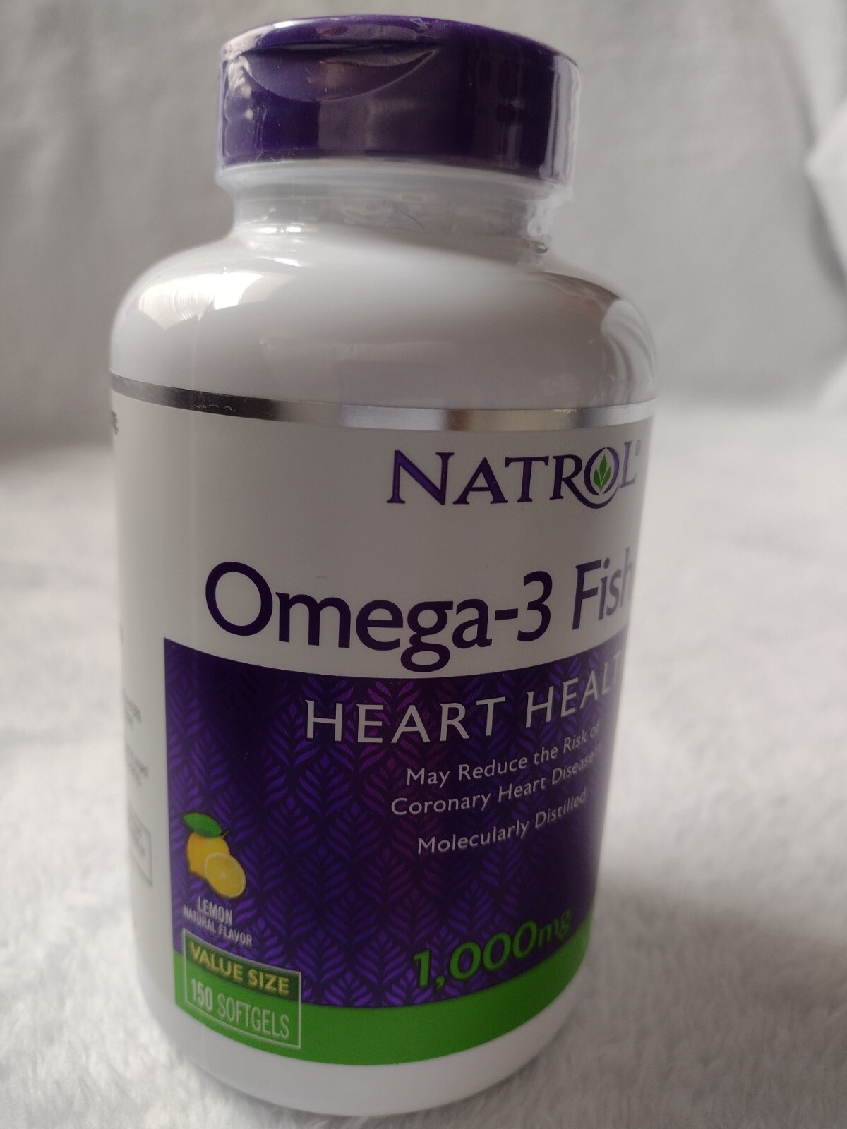 Natrol Omega3 Fish Oil 1,000 mg Lemon Flavor 150 Softgels Exp 8/2024 eBay
