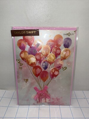 taylor swift papyrus card birthday balloons 