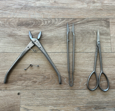 Bonsai Werkzeug tools masakuni schere blattschneider konvexzange japan  edelstahl | eBay.de