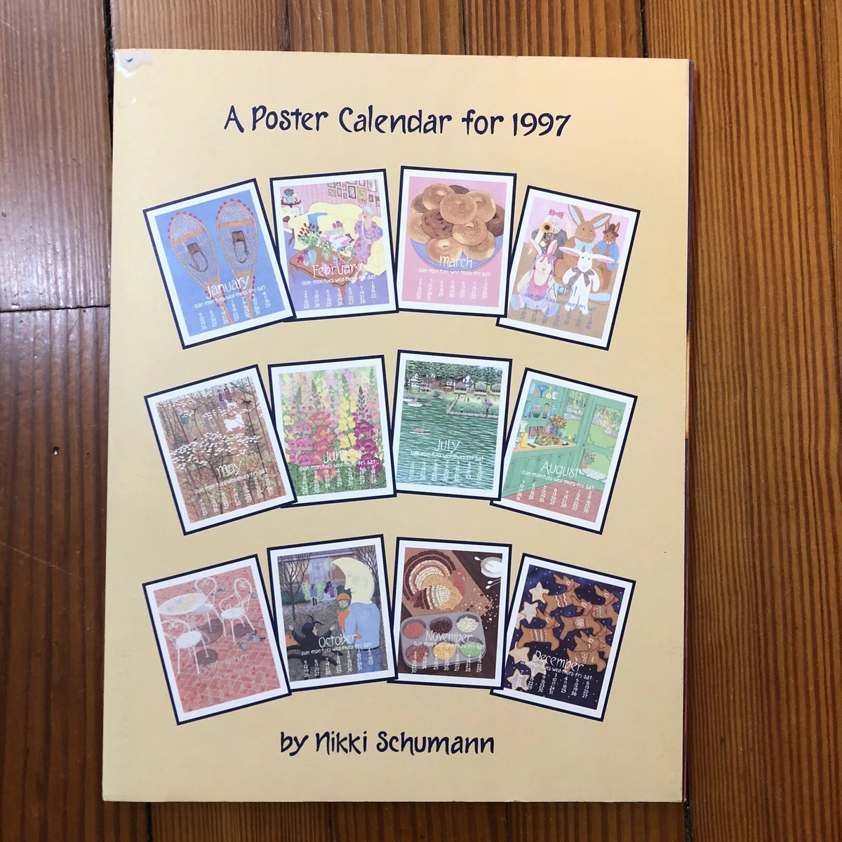 Vintage Nikki Schumann 1997 Poster Portfolio Calendar Frameable 11 x 14 |  eBay