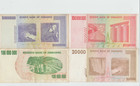 Zimbabwe 4 Banknotes 100 Million,10 Billion and 20,000 Dollars 2008 — photo 4