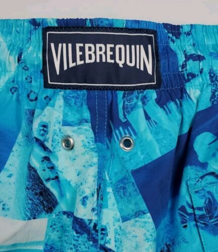 Vilebrequin Moorise Swim Shorts Blue Azur Men's Trunks XL NWT $315 - Picture 8 of 12
