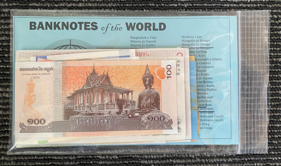 Uncirculated 50 Different Banknote Set - Country List Included World ...