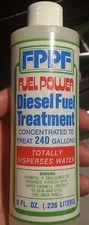 NOS - FPPF Fuel Power Diesel Fuel Treatment 8oz Treats 240 Gallons