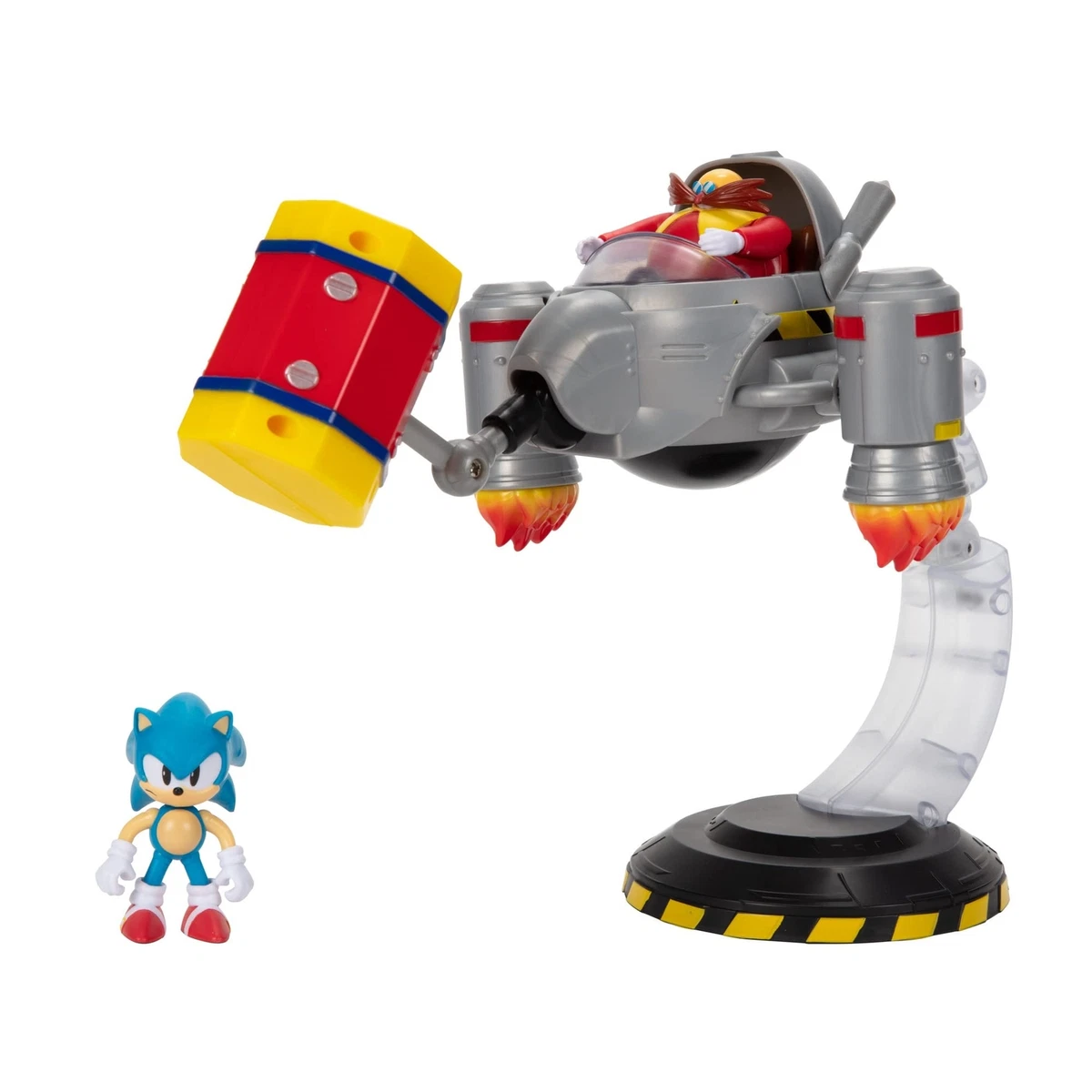 Sonic The Hedgehog Egg Mobile Battle Set with Sonic Dr. Eggman 2.5 Inch Act