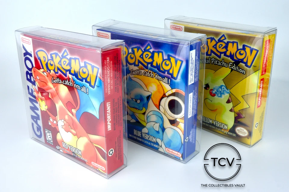 GBA GBC Gameboy Game Box Protector Case 100-Pack (0.6mm Thick Strong Plastic) - Image 2 of 4