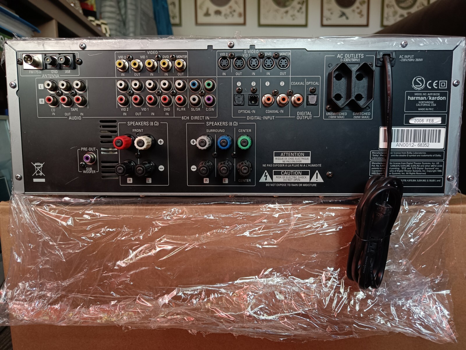 Harman Kardon Avr 130 Mit Tv Verbinden HARMAN KARDON AVR 130 SINTO Amplificatore | eBay