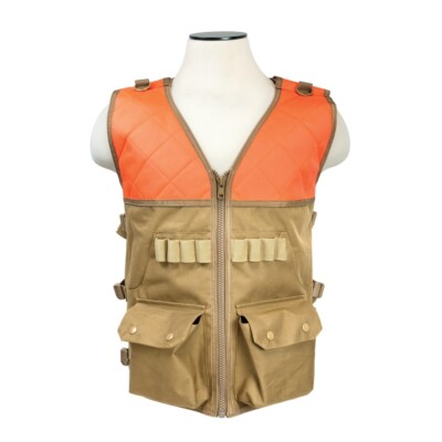 NcSTAR 2942 Blaze Orange Hunting Vest High Visibility Outdoor Range Harness