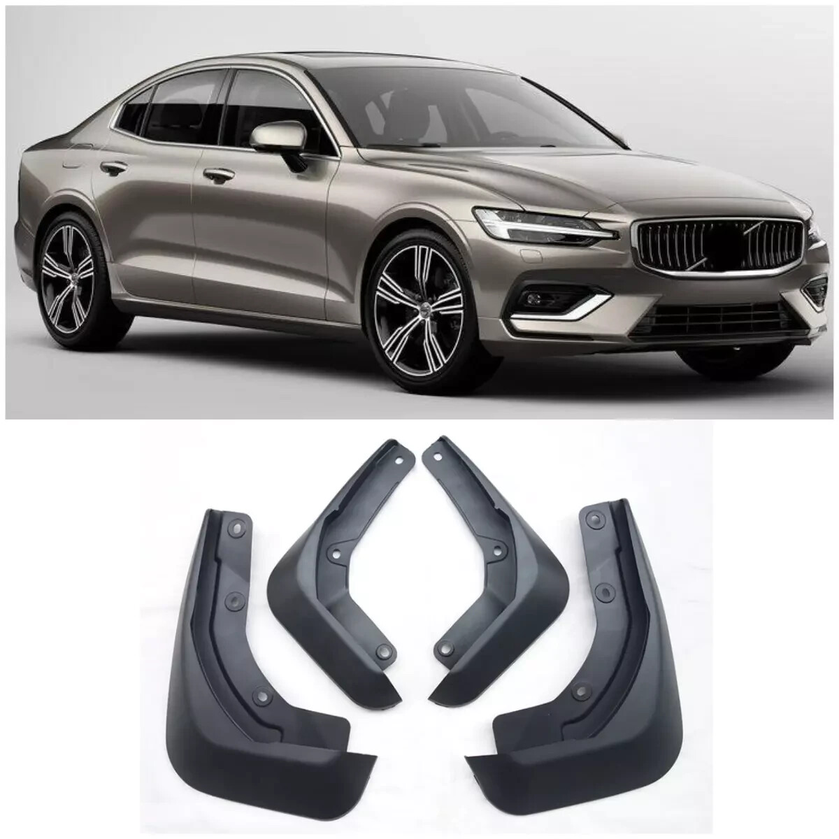 2019-2023 Volvo S60 Mud Flaps Splash Guards Mudguards-image