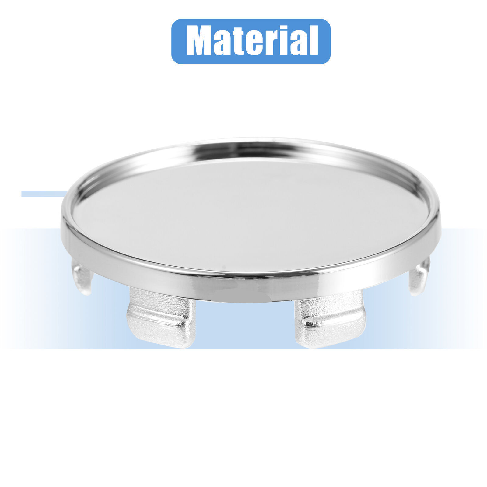 54mm Diameter 6 Clips Wheel Tyre Center Hub Caps Cover Car Universal 4pcs US