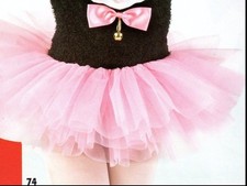 NWT Candy Pink Organdy Tutu WolffFording Small child 3 layer 4905 Ballet skirt