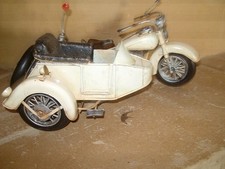 Blechmotorrad Seitenwagen Modellmotorrad Nostalgie Motorrad Tolles Modell 29 cm