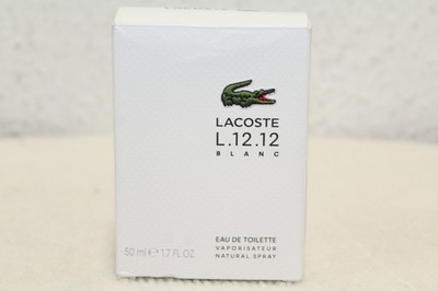 Lacoste L.12.12 Blanc Eau De Toilette 50 ml man Neu Rechnung MwSt
