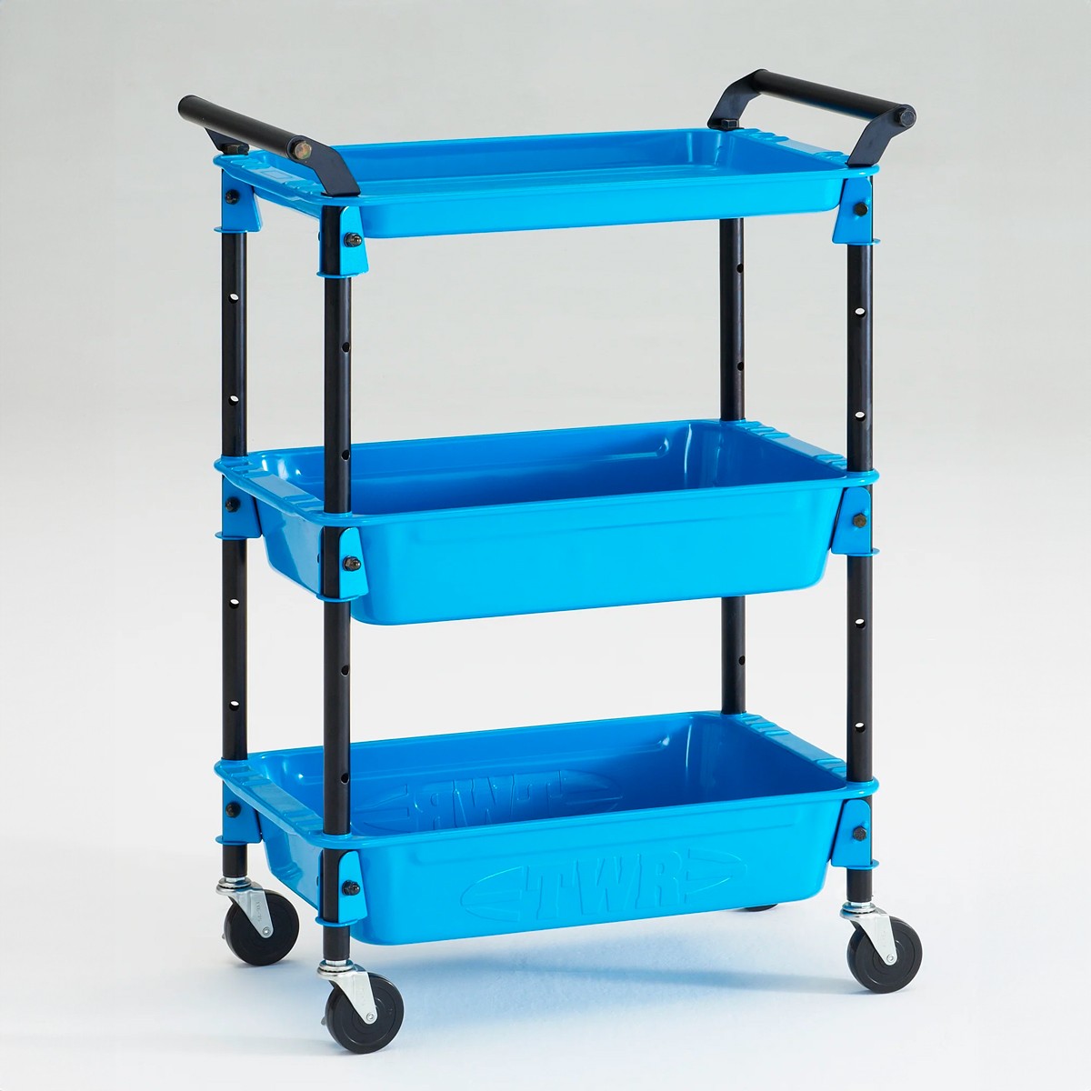 Étagère mobile TOYO STEEL TWR 4 bleue un classique du design industriel