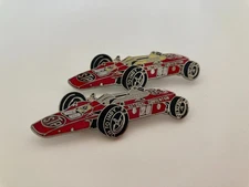 Art Pollard & Joe Leonard, 1968 Lotus 56 Turbine, Indy 500 Pins.