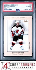 2005 UPPER DECK BEE HIVE MATTE #54 SCOTT GOMEZ #/100 POP 1 PSA 10