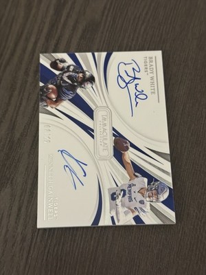 2021 Immaculate Collegiate Collection Auto /25 BRADY WHITE / KENNETH GAINWELL RC