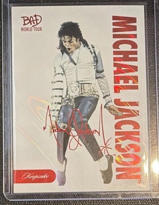 2025 Keepsake Michael Jackson Bad Tour #20 LASER AUTO /7 SP Rare 5/7