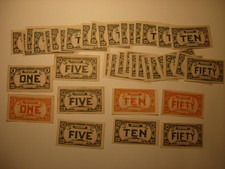 Rare Vintage Bender Herbst of Buffalo N.Y. 1920s-1930s paper play money