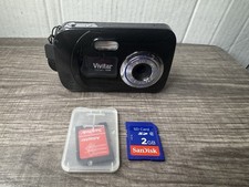 Vivitar ViviCam 7028 Digital Camera Black Flip LCD Screen TESTED AND WORKING