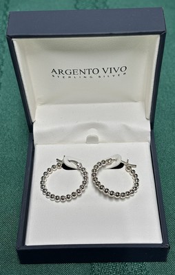 Argento Vivo Sterling Silber Creolen