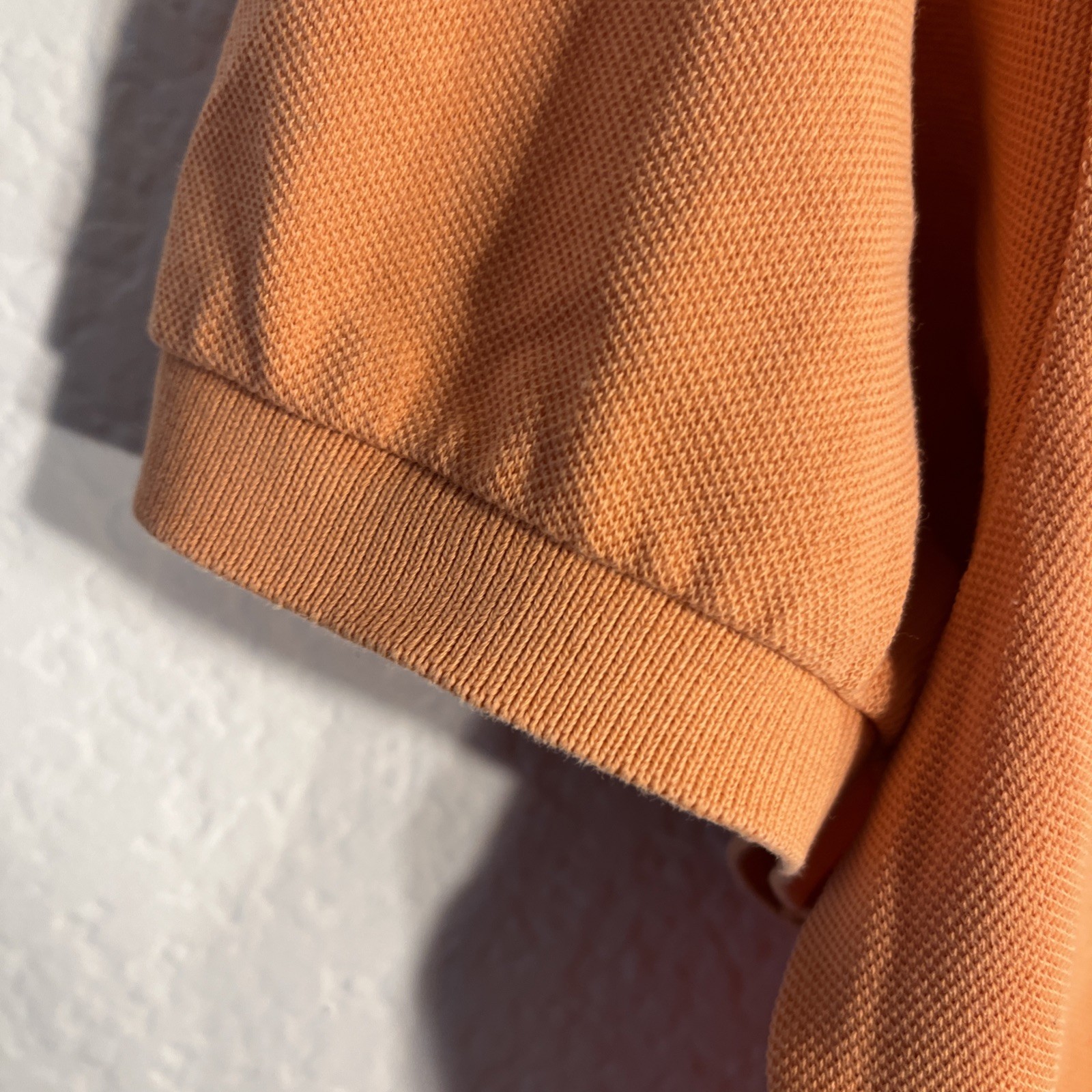 Lacoste Polo Shirt Mens XL 6 Orange Pique Cotton Tennis Prep Preppy Logo Golf thumbnail 4