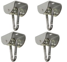 4x hak huśtawkowy maraton przegub rolkowy z łożyskiem kulkowym V4A stal nierdzewna